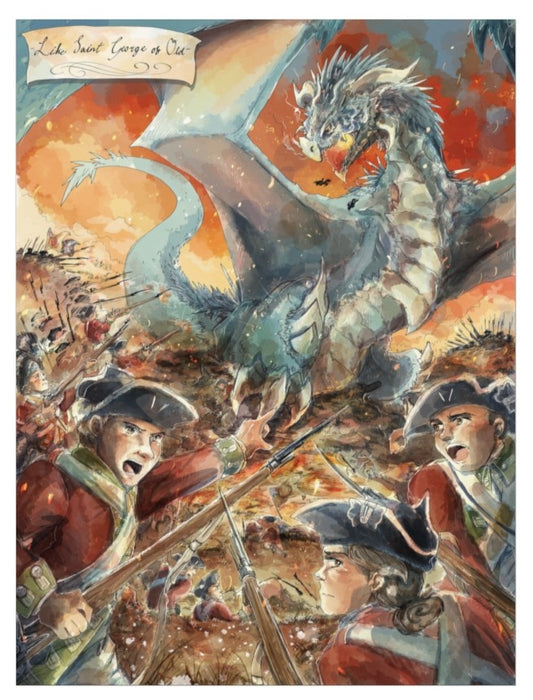 Redcoats VS Dragon - Fine Art Poster