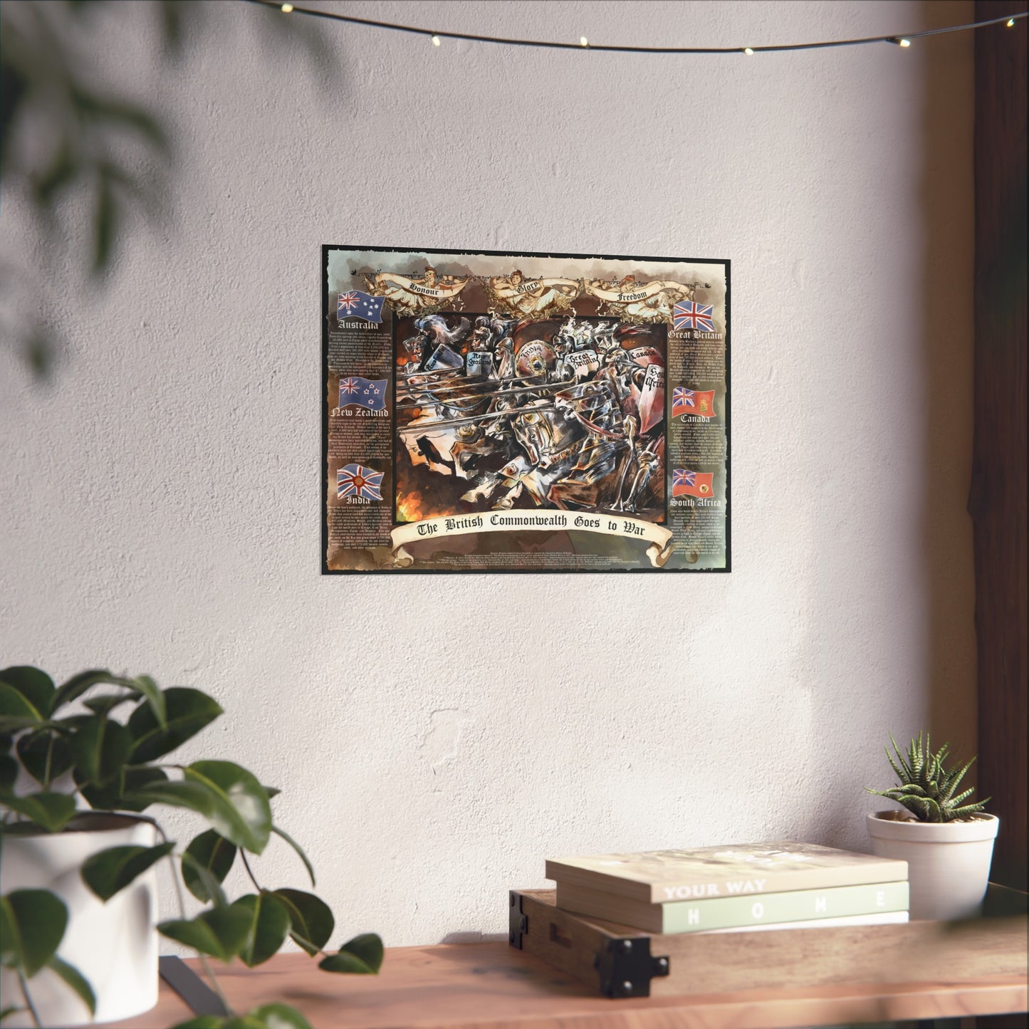 The British Commonwealth Goes to War - Fine Art Poster